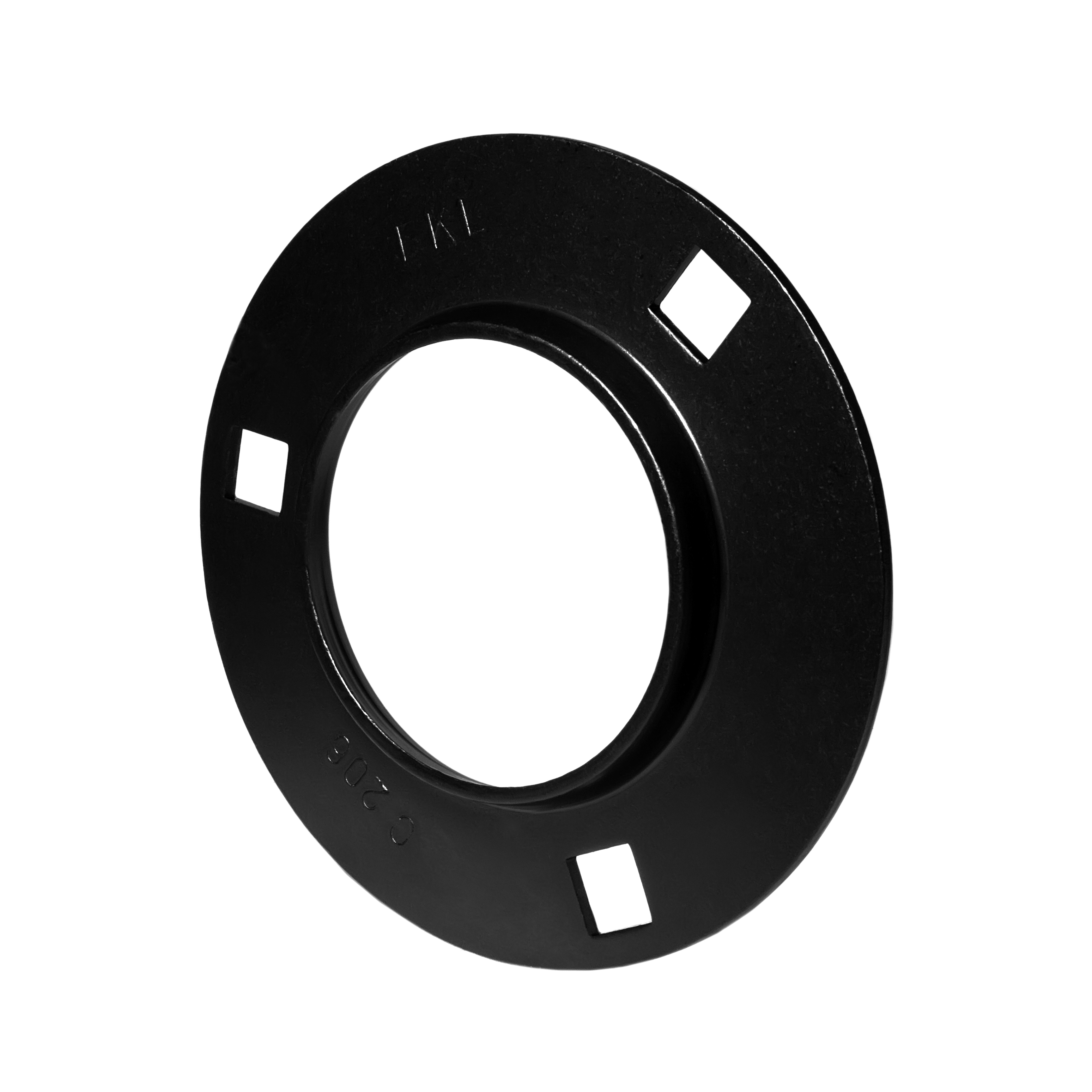 C 207 G.Zn 1 / 2 / rund dreiloch Stahlblechflansch verzinkt