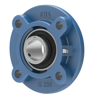 LEG 206 2F / 4-Loch Flanschlagereinh. rund m. ZA