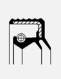 90 x 140 x 12/20 BASLX267 / Radial Wellendichtring mit Metallmantel FPM