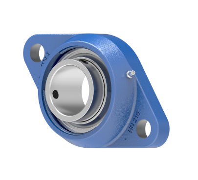 LENN 210 2T / 2-Loch Flanschlagereinheit Sphäroguss + 3-fach Dic