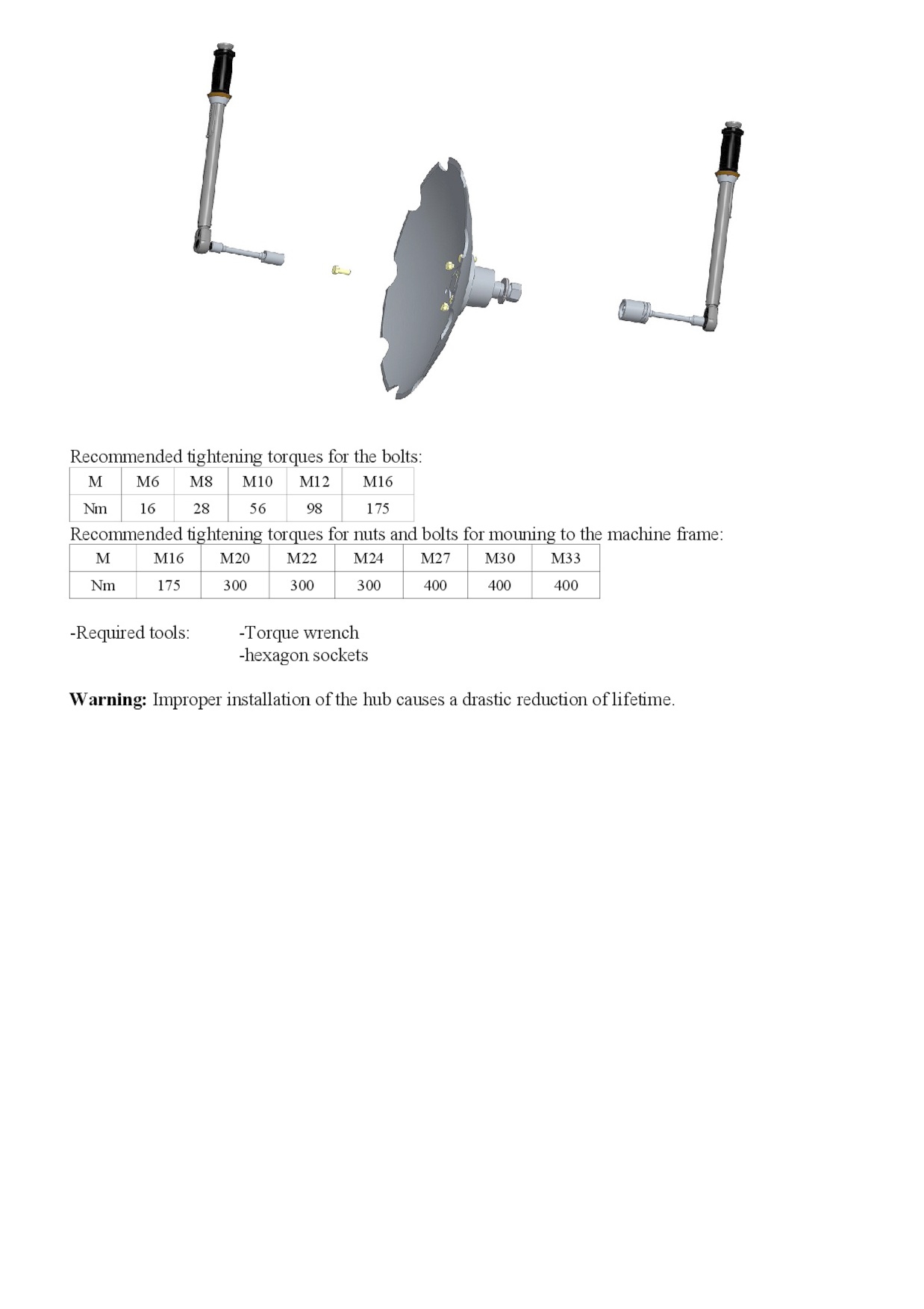 Montageanweisung FKL HUBS /