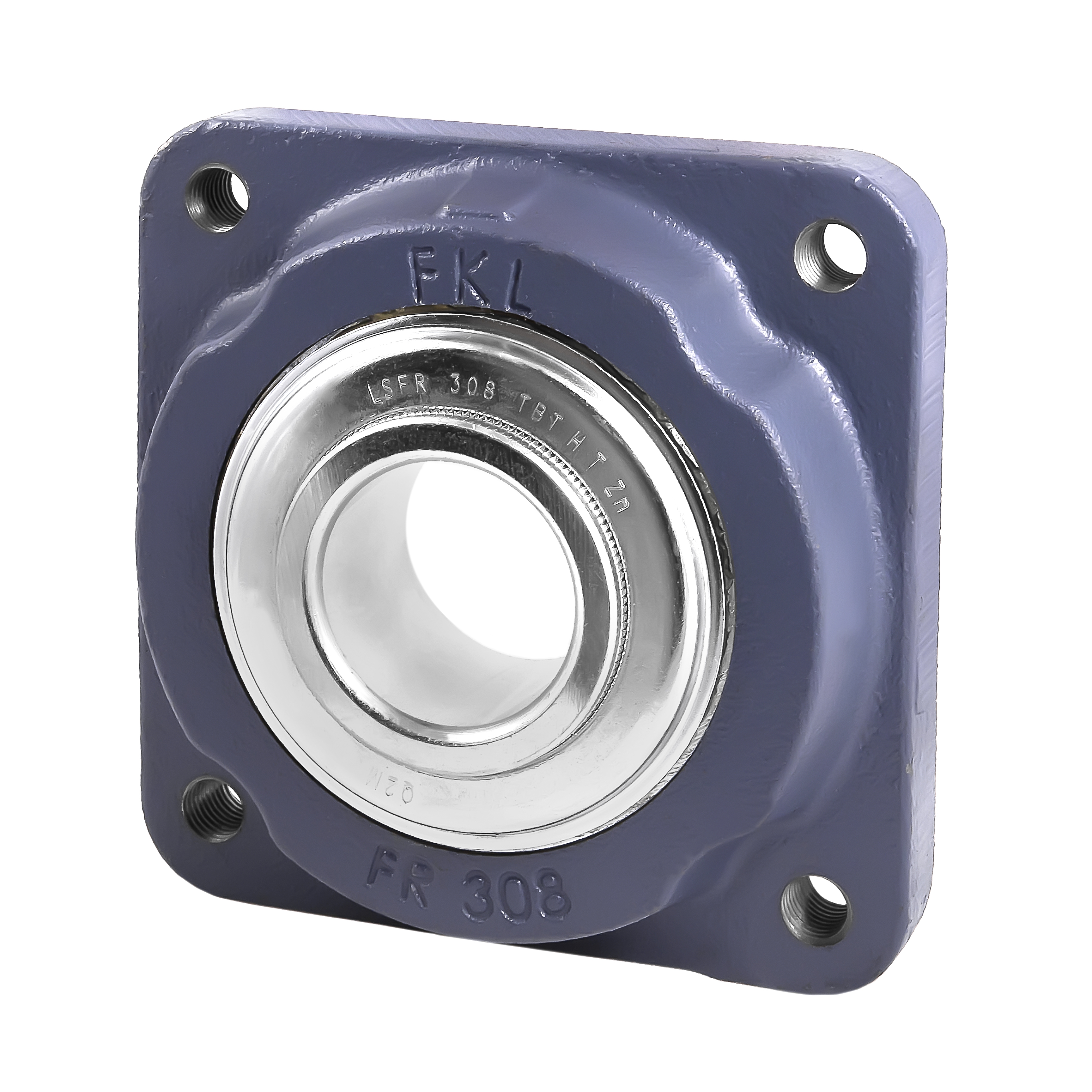 LSFR 308.TBT.H.T.Zn / 4-Loch Flanschlagereinheit wartungsfrei + 3-fach D